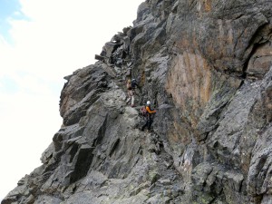 Abstieg Wazespitze Ostgrat