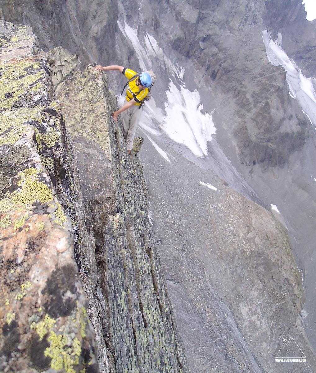 Risiko beim Bergsteigen