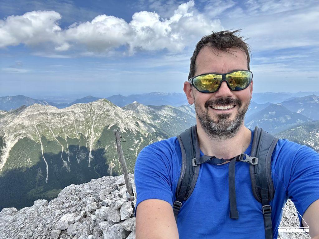 Hochkarspitze Gipfel-Selfie